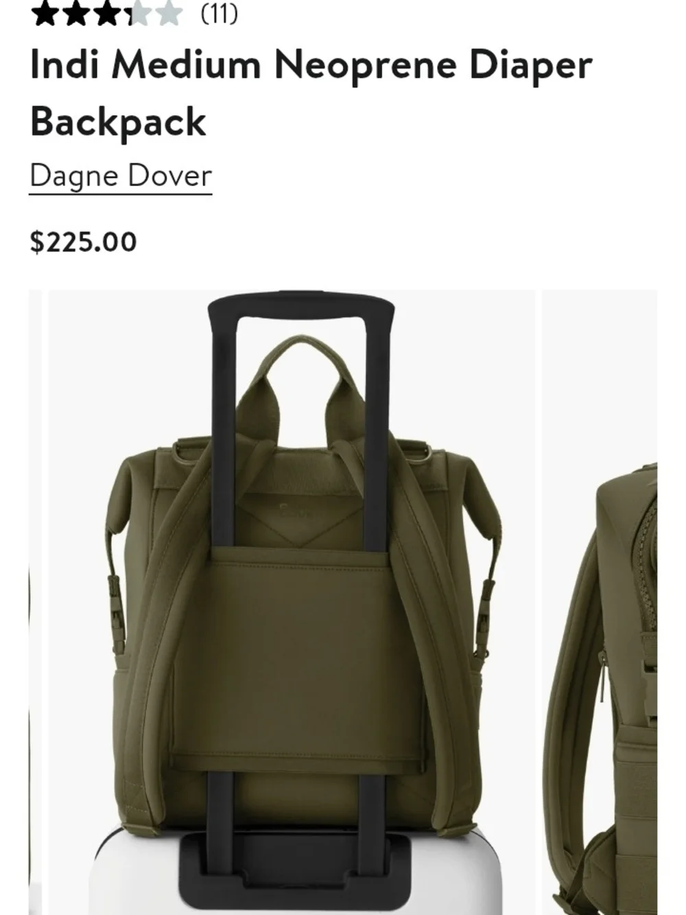 New Dagne Dover Indi Medium Neoprene Diaper Backpack